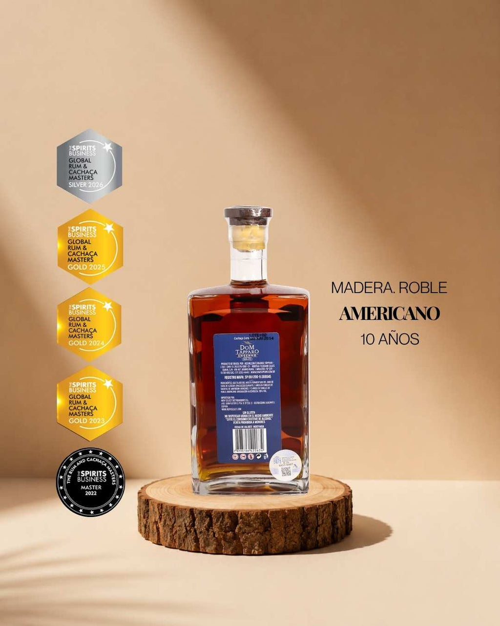 Cachaça Extra Premium 10 años · Roble Americano - Dom Tápparo