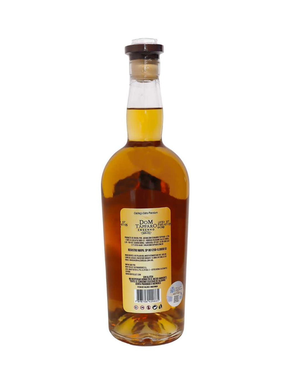 Cachaça Extra Premium · Roble Europeo 12 Años - Dom Tápparo