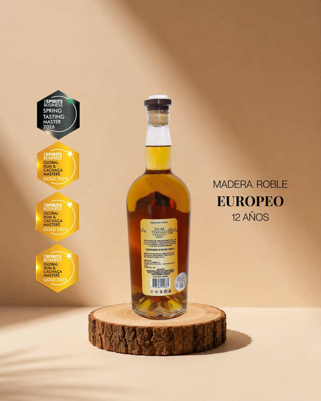Cachaça Extra Premium · Roble Europeo 12 Años - Dom Tápparo