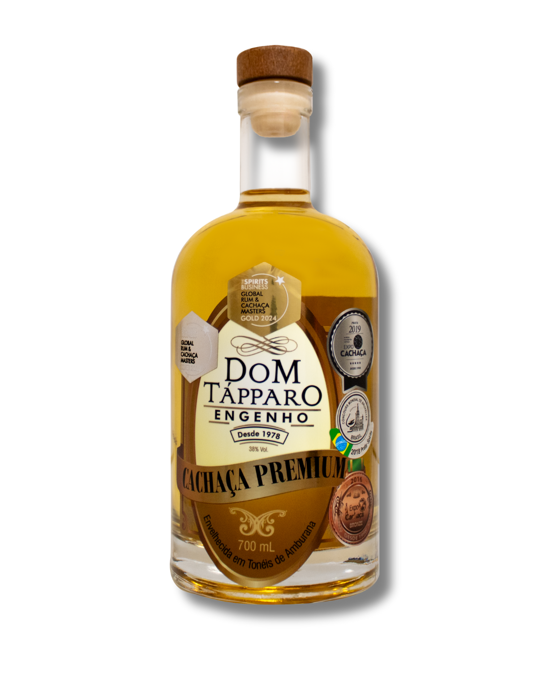 Cachaça Premium 6 Años · Amburana - Dom Tápparo