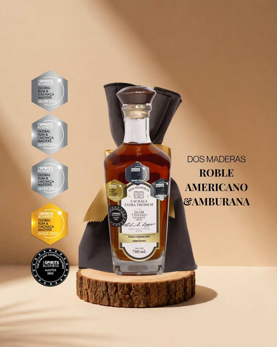 Cachaça Extra Premium Blend ·  Roble Americano & Amburana - Dom Tápparo
