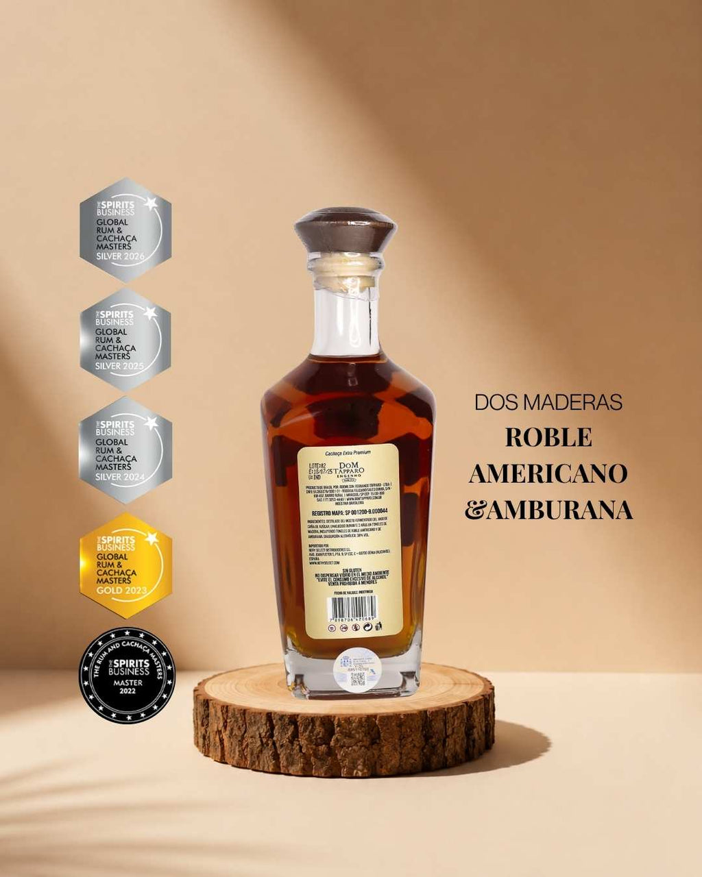 Cachaça Extra Premium Blend ·  Roble Americano & Amburana - Dom Tápparo