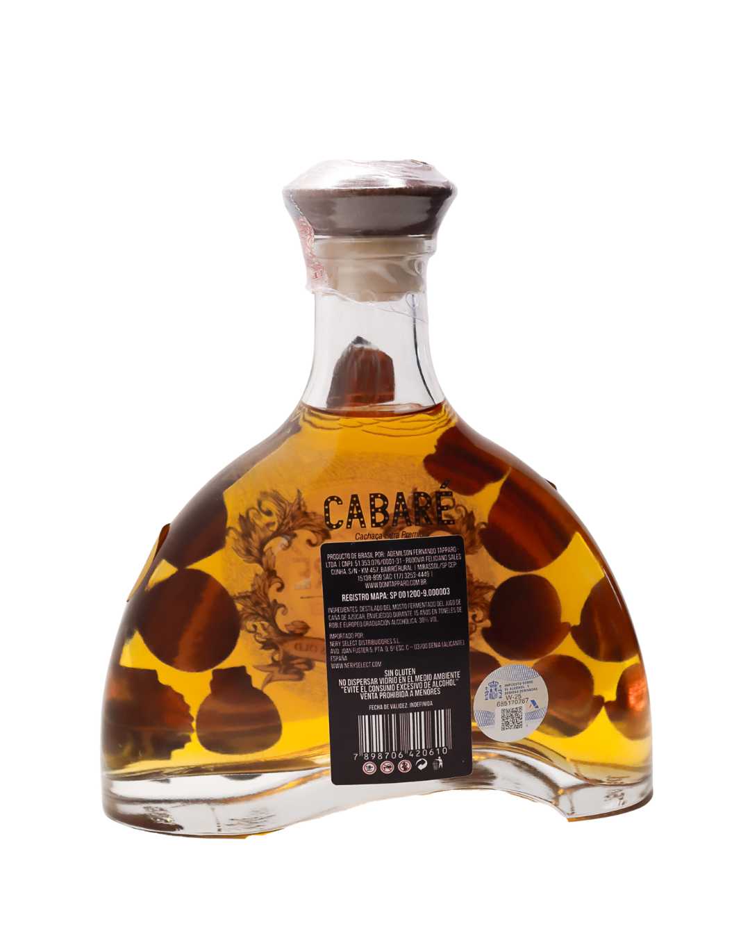 Cachaça Cabaré Extra Premium ·  Roble Europeo 15 Años - Dom Tápparo