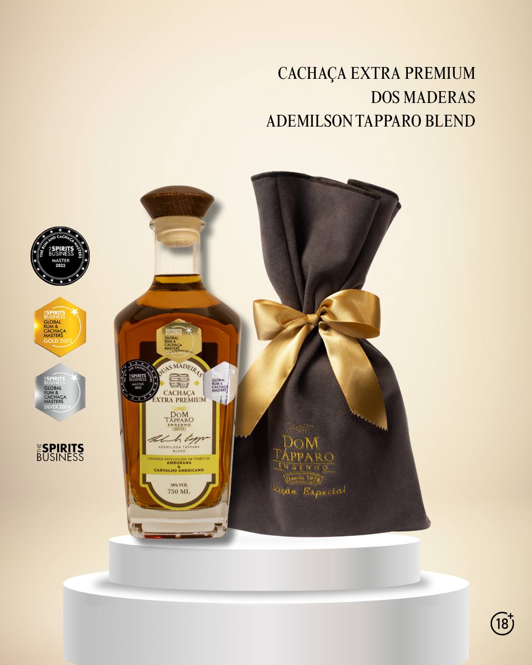 Cachaça Extra Premium Blend ·  Roble Americano & Amburana - Dom Tápparo