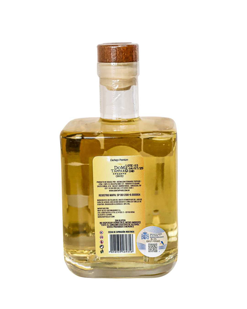 Cachaça Premium · Jequitibá 6 Años - Dom Tápparo