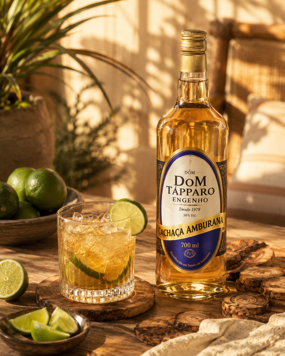 Cachaça Amburana Envejecida · Dom Tápparo | Madera Brasileña Única