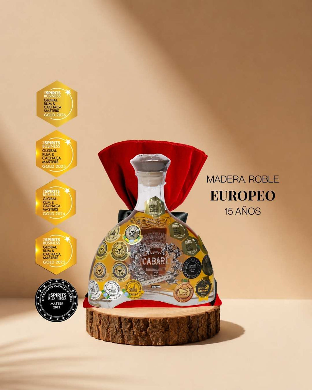 Cachaça Cabaré Extra Premium ·  Roble Europeo 15 Años - Dom Tápparo