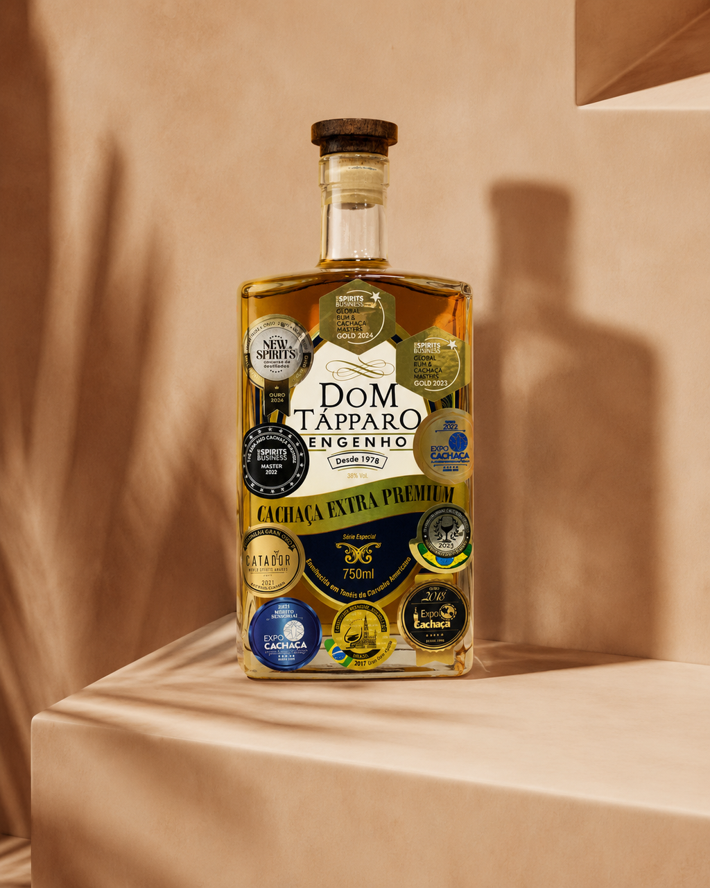 Cachaça Extra Premium 10 años · Roble Americano - Dom Tápparo