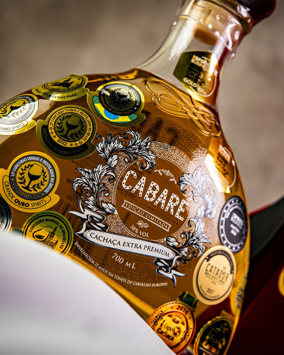 Cachaça Cabaré Extra Premium ·  Roble Europeo 15 Años - Dom Tápparo