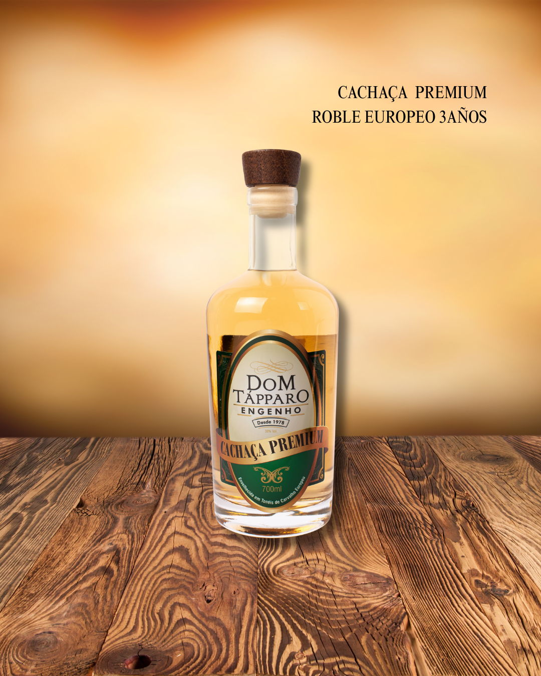 Cachaça Premium ·  Roble Europeo 3 Años - Dom Tápparo